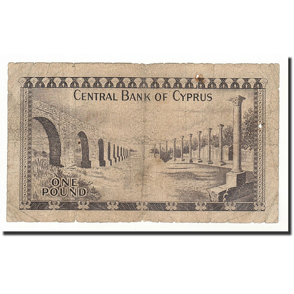 Geldschein, Zypern, 1 Pound, 1972-11-01, KM:43b, SGE
