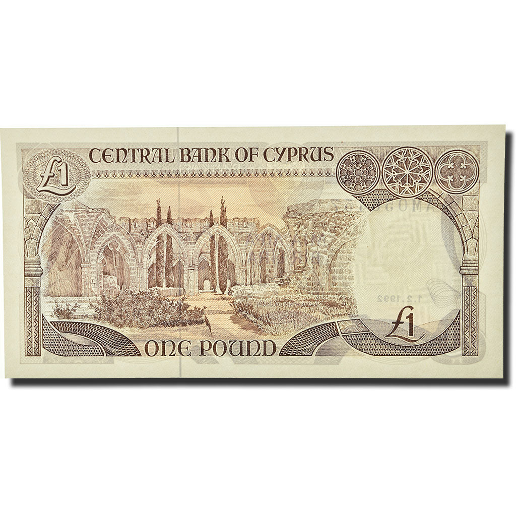 Geldschein, Zypern, 1 Pound, 1992-02-01, KM:53b, UNZ