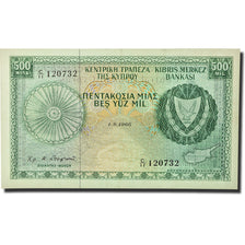 Banconote, Cipro, 500 Mils, KM:42a, 1966-08-01, FDS