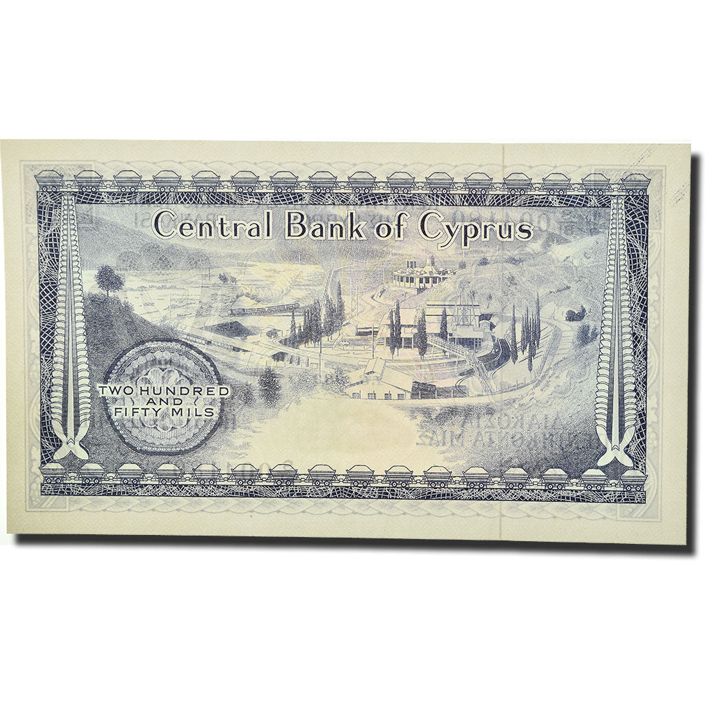 Banconote, Cipro, 250 Mils, KM:41c, 1982-06-01, FDS