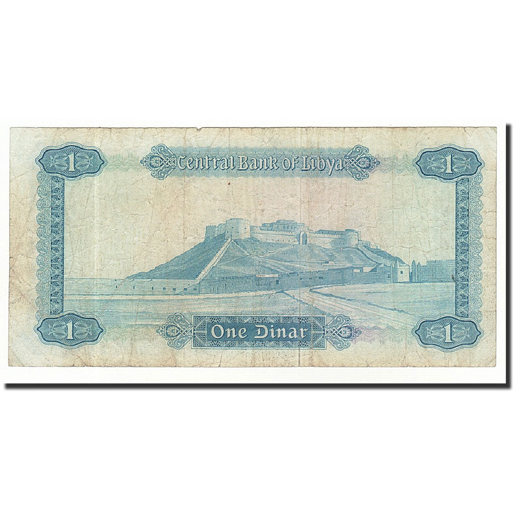 Banknote, Libya, 1 Dinar, 1972, KM:35b, VF(20-25)