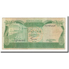 Libya, 1/2 Dinar, 1981, KM:43b, VF(20-25)