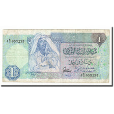 Libya, 1 Dinar, 1988, KM:54, VF(20-25)