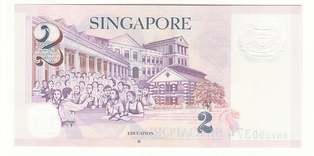 Singapore, 2 Dollars, 2013, UNC(65-70)