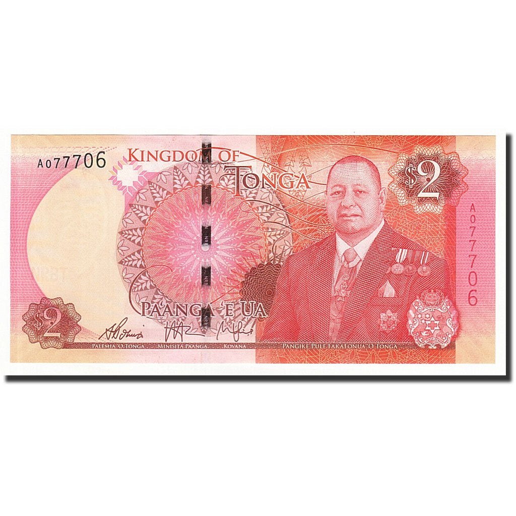 Banconote, Tonga, 2 Pa'anga, 2015, FDS