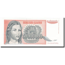 Banknote, Yugoslavia, 50,000,000 Dinara, 1993, KM:123, UNC(65-70)