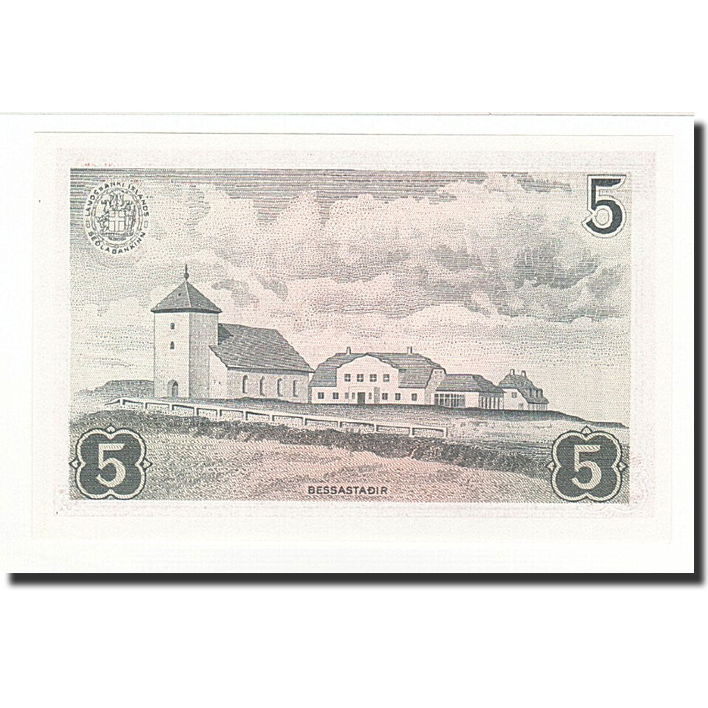 Geldschein, Iceland, 5 Kronur, 1957, KM:37a, UNZ