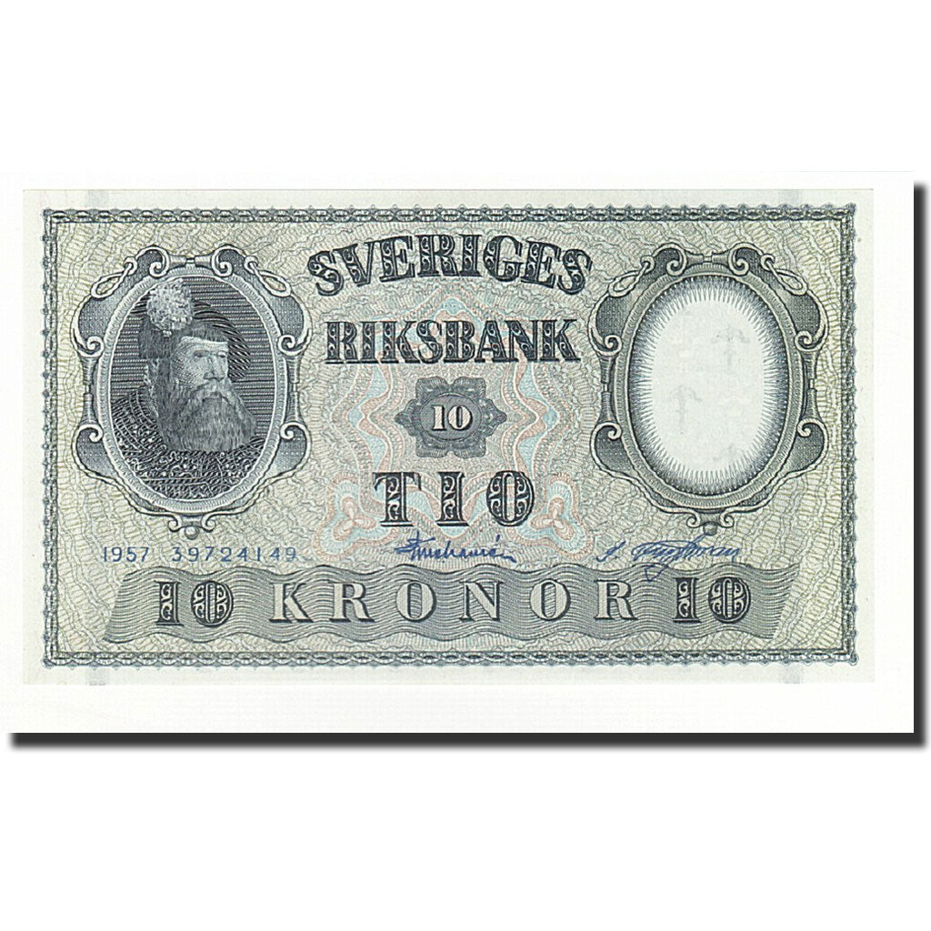 Banknote, Sweden, 10 Kronor, 1957, KM:43e, UNC(65-70)