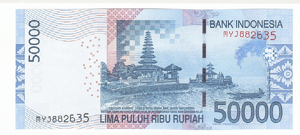 Billete, 50,000 Rupiah, 2015, Indonesia, UNC