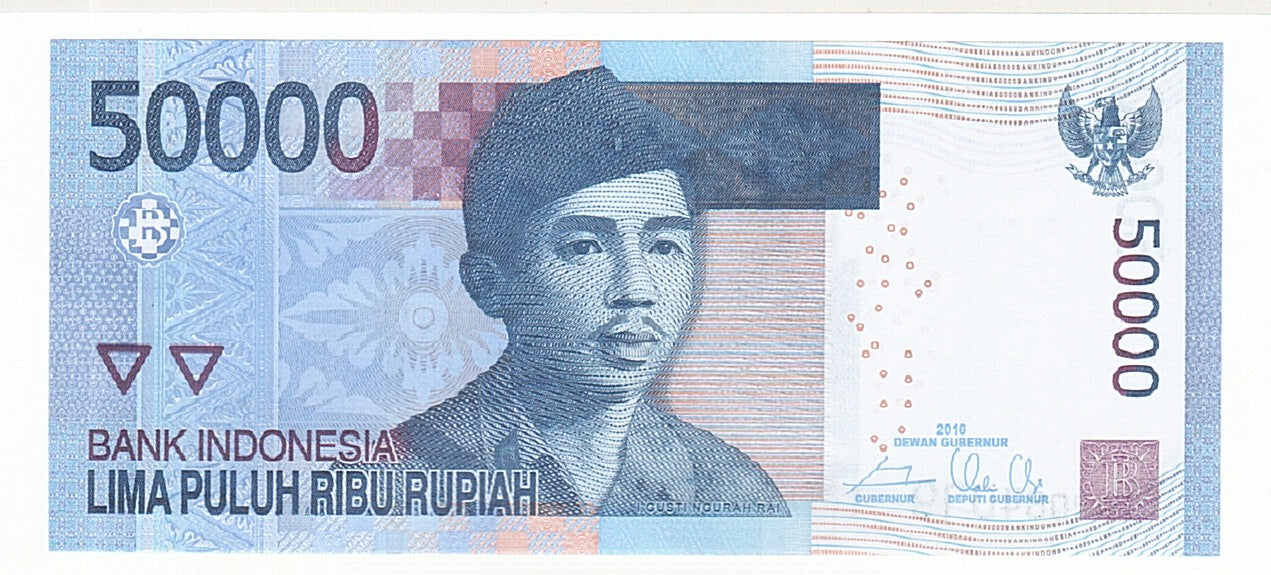 Biljet, Indonesië, 50,000 Rupiah, 2016, NIEUW