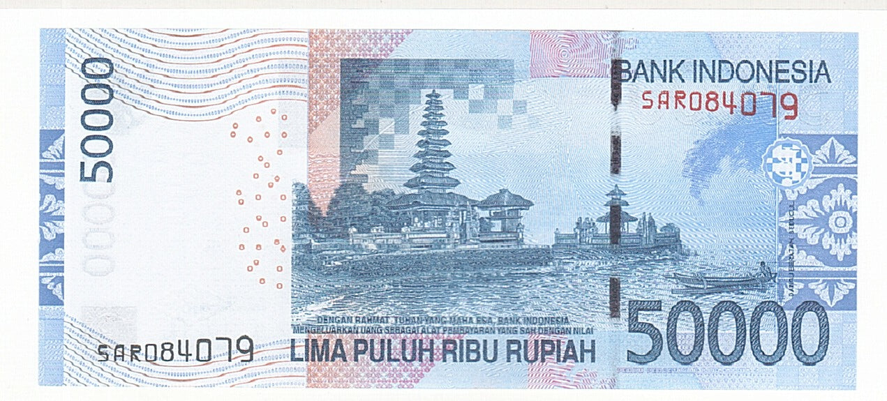Biljet, Indonesië, 50,000 Rupiah, 2016, NIEUW