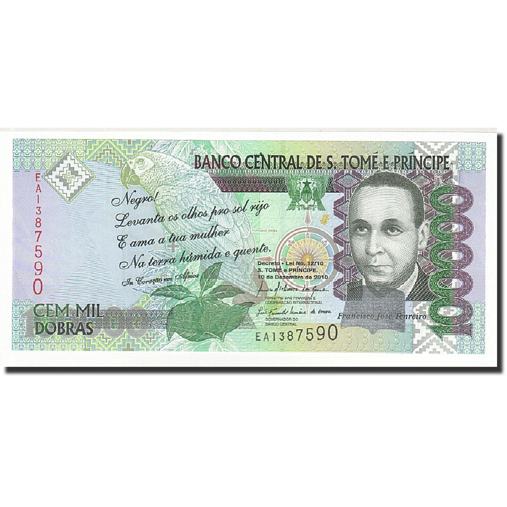 Saint Thomas e Prince, 100,000 Dobras, KM:69b, 2010-12-10, FDS