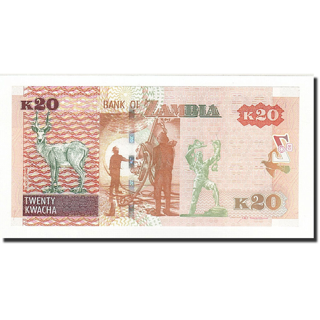 Zambia, 20 Kwacha, 2015, UNC(65-70)
