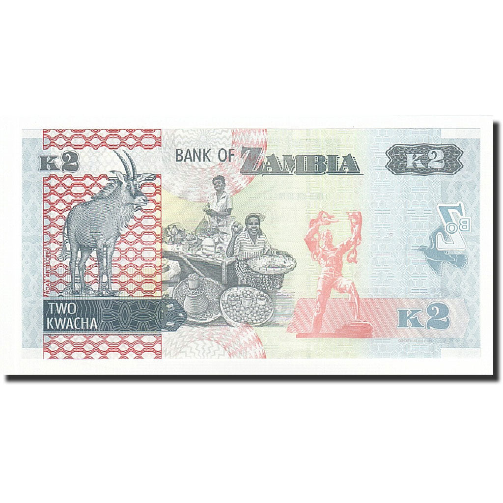 Zambia, 2 Kwacha, 2015, UNC(65-70)