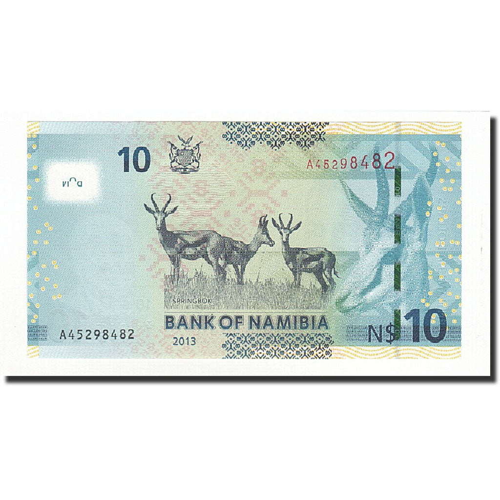 Geldschein, Namibia, 10 Namibia dollars, 2013, UNZ