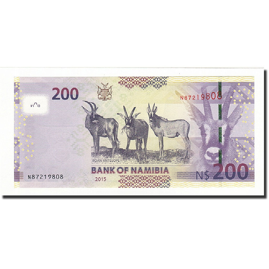 Namibia, 200 Namibia Dollars, 2015, UNC(65-70)