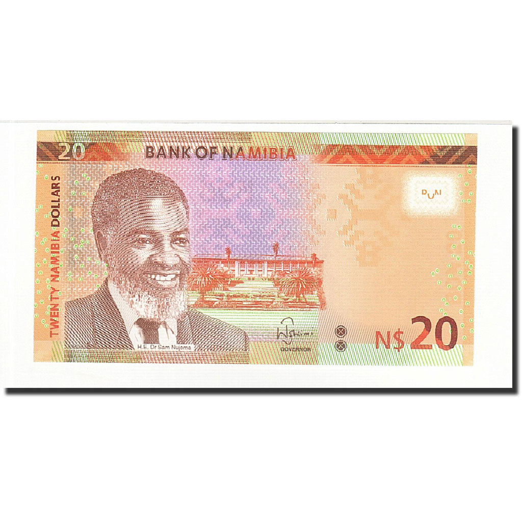Geldschein, Namibia, 20 Namibia Dollars, 2015, UNZ