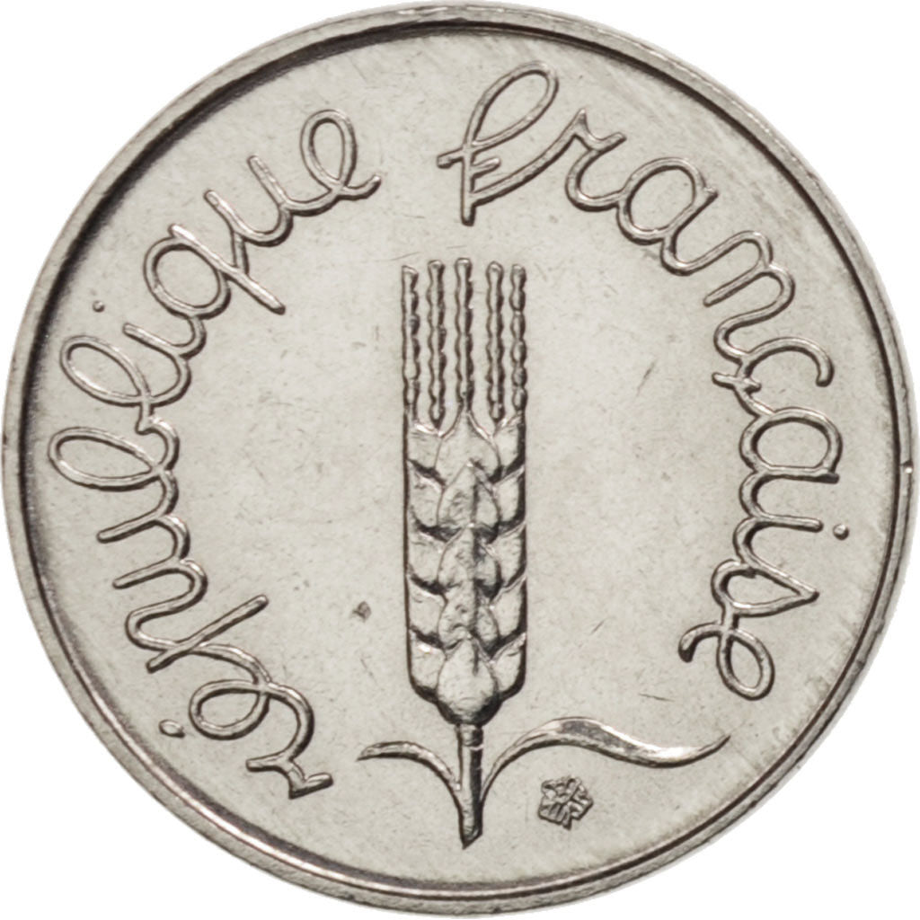 France, Épi, Centime, 1988, Paris, AU(55-58), Stainless Steel, KM:928, Gadoury91