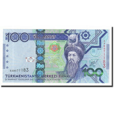 Geldschein, Turkmenistan, 100 Manat, 2014, UNZ
