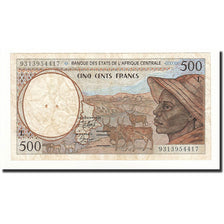 Biljet, Staten van Centraal Afrika, 500 Francs, 1993, Undated, KM:401La, TB