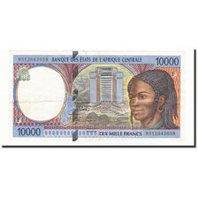 Biljet, Staten van Centraal Afrika, 10,000 Francs, 1998, Undated, KM:305Fd, TB+