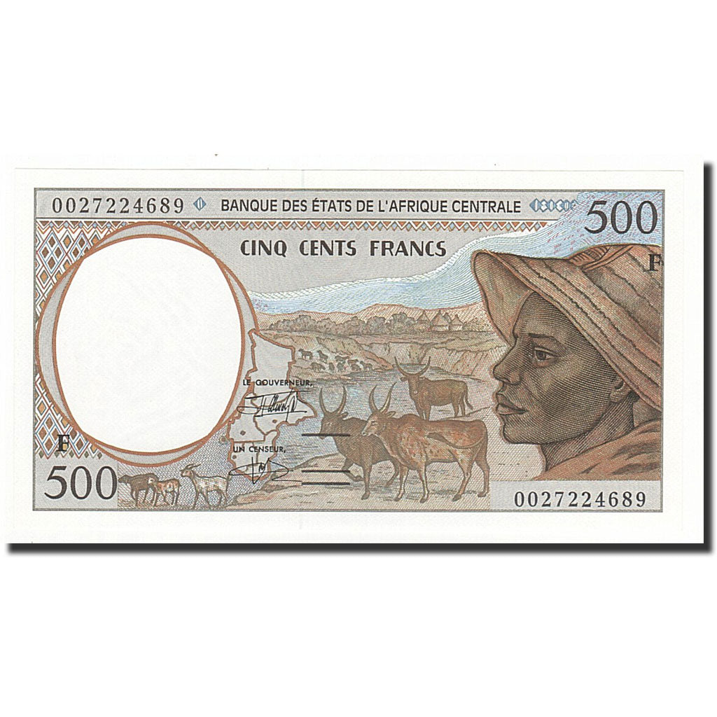 Zentralafrikanische Staaten, 500 Francs, 2000, KM:301Fg, UNZ