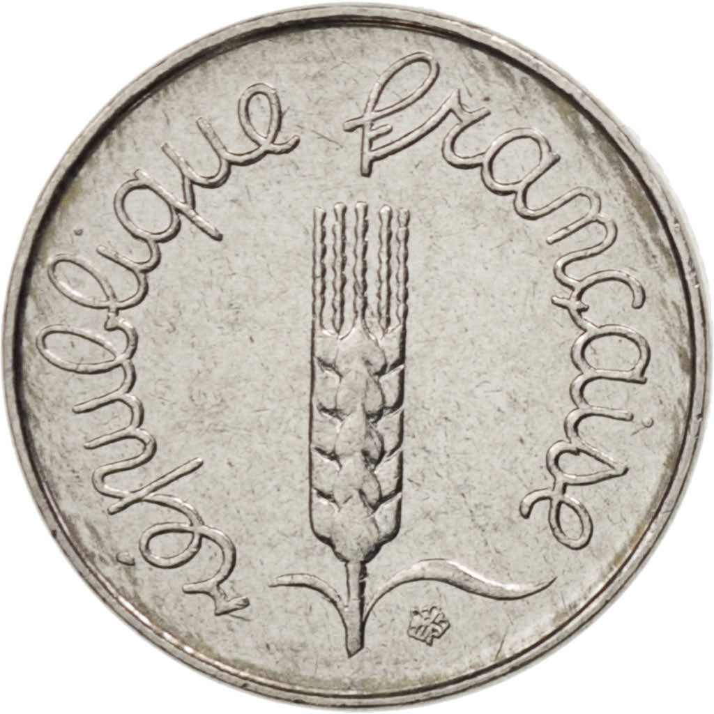 France, Épi, Centime, 1989, Paris, AU(55-58), Stainless Steel, KM:928, Gadoury91