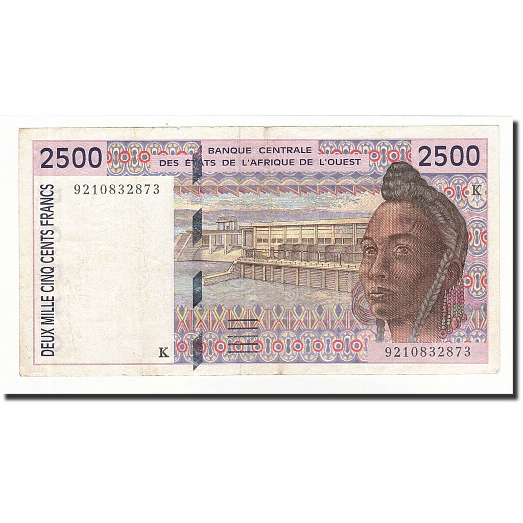 Stati dell'Africa occidentale, 2500 Francs, 1992, KM:712Ka, BB