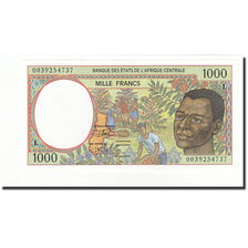 Banconote, Stati dell’Africa centrale, 1000 Francs, 1993, KM:402La, FDS