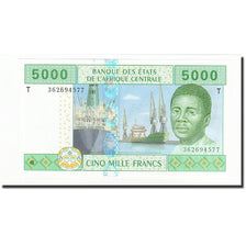 États de l'Afrique centrale, 5000 Francs, 2002, KM:109T, NEUF
