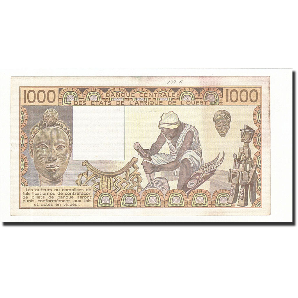 Stati dell'Africa occidentale, 1000 Francs, 1985, KM:107Af, SPL-