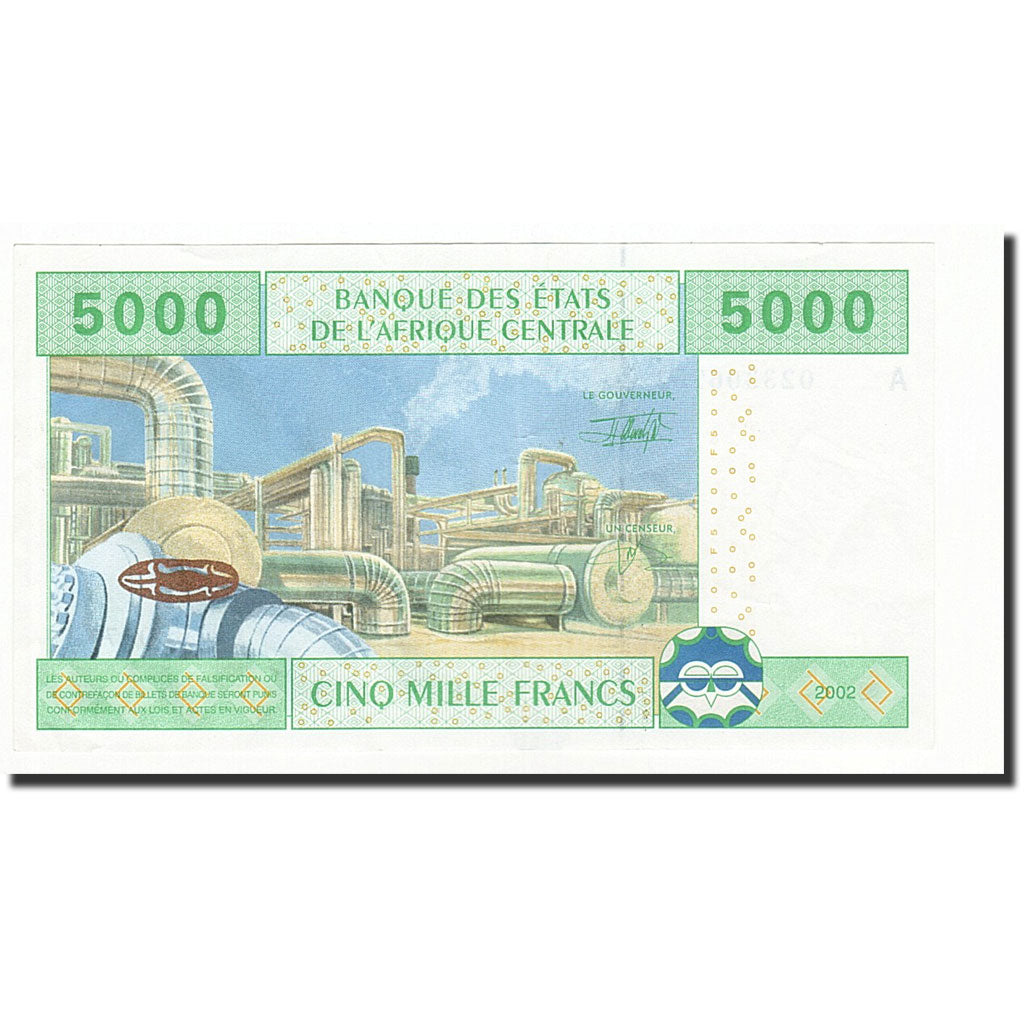 Stati dell’Africa centrale, 5000 Francs, 2002, KM:409A, SPL