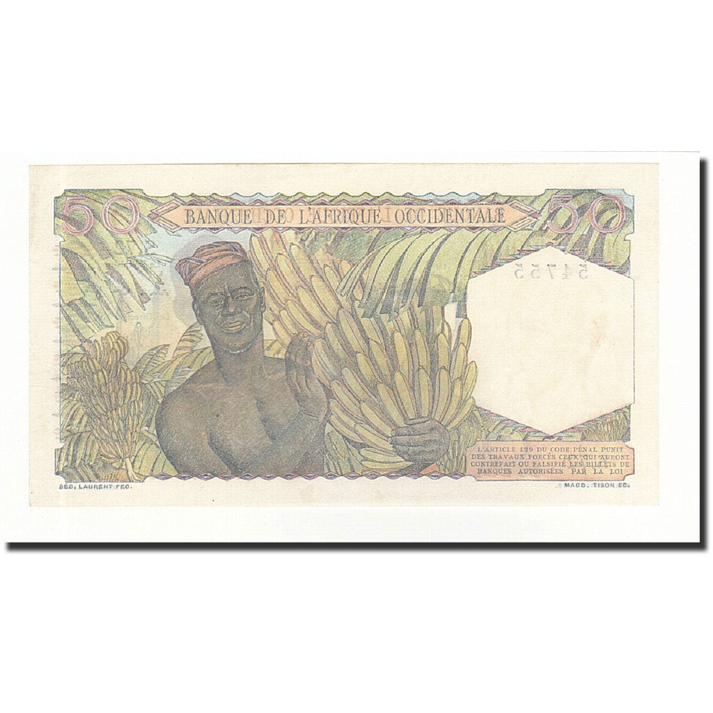Africa occidentale francese, 50 Francs, 1954-10-28, KM:39, FDS