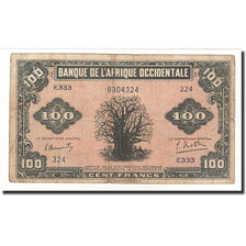 French West Africa, 100 Francs, 1942-12-14, KM:31a, TB