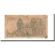 French West Africa, 5 Francs, KM:36, 1953-11-21, VG(8-10)