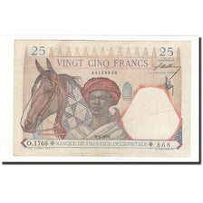 French West Africa, 25 Francs, 1939-3-9, KM:22, TTB