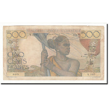 Billet, French West Africa, 500 Francs, 1948-04-16, KM:41, TB+