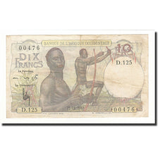 French West Africa, 10 Francs, KM:37, 1953-11-21, AU(50-53)