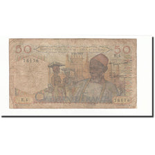 Biljet, Frans West Afrika, 50 Francs, 1955-10-5, KM:44, B
