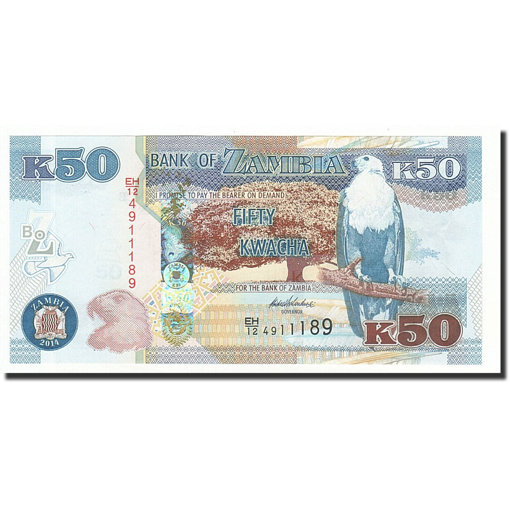 Zambia, 50 Kwacha, 2014, UNC(65-70)
