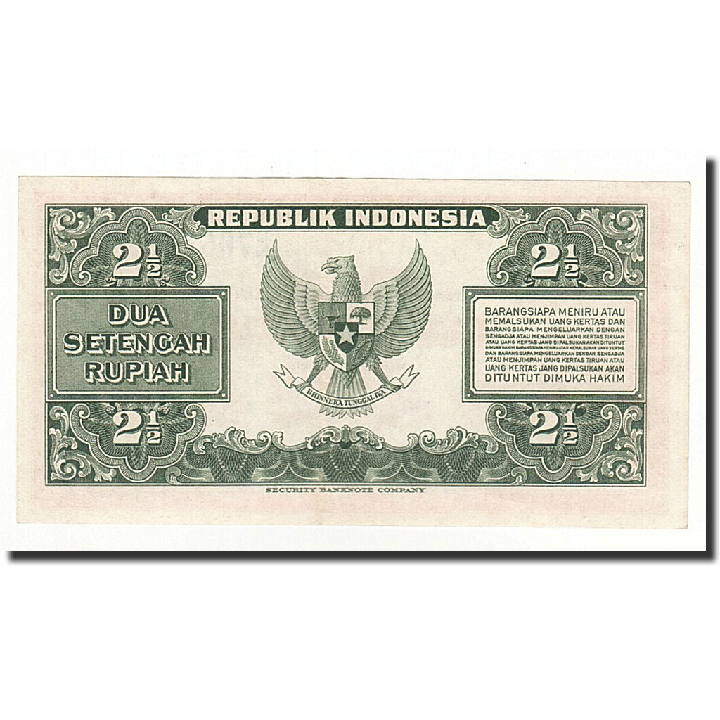 Indonesia, 2 1/2 Rupiah, 1953, KM:41, SPL-