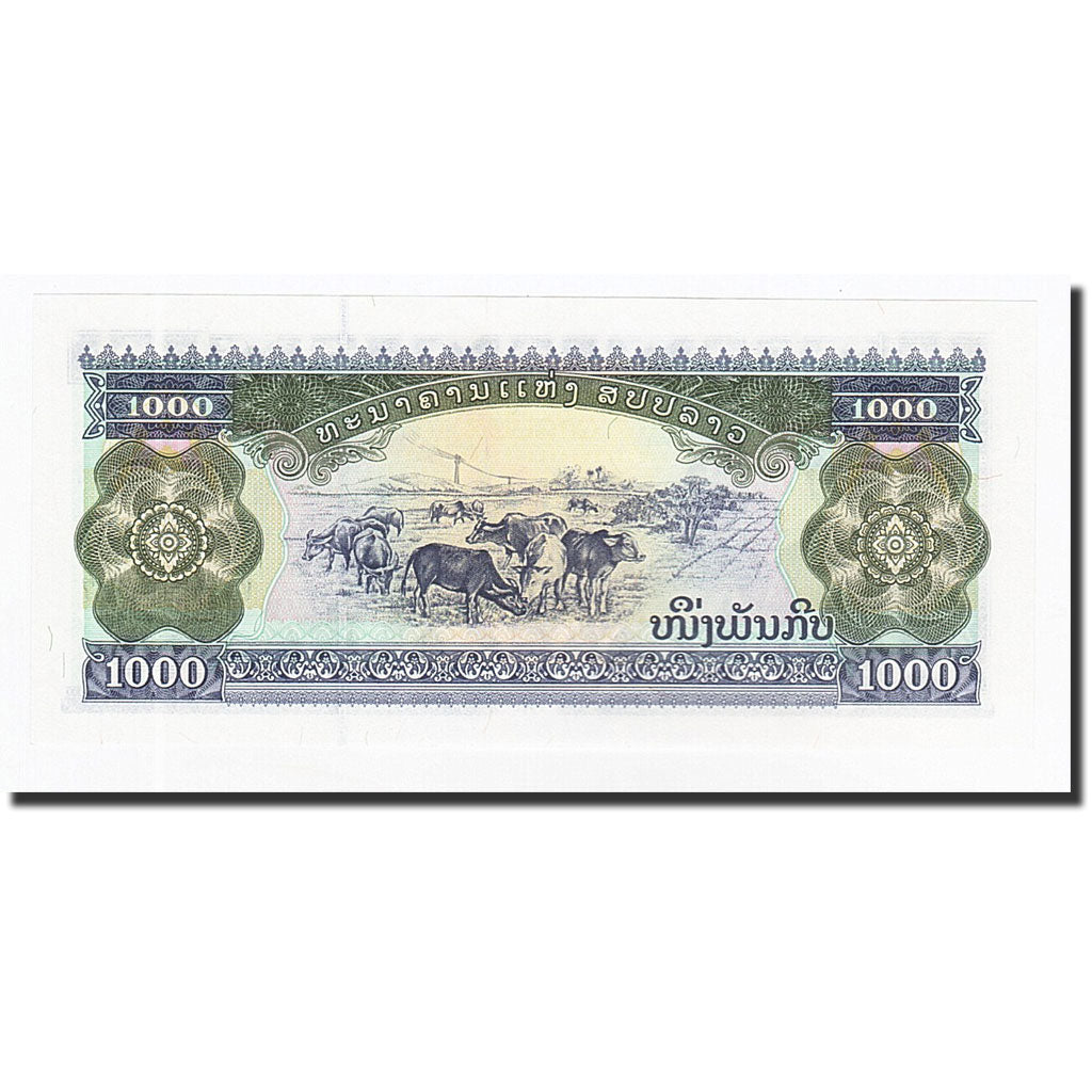 Banconote, Laos, 1000 Kip, 1992-1996, KM:32r, FDS