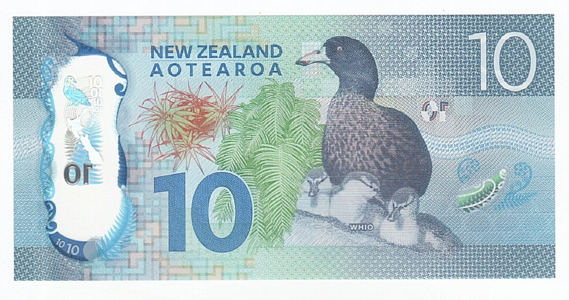 Neuseeland, 10 Dollars, 2015, UNZ