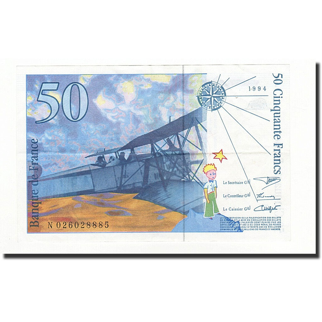 Francia, 50 Francs, 1994, KM:157Aa, BB, Fayette:73.1d