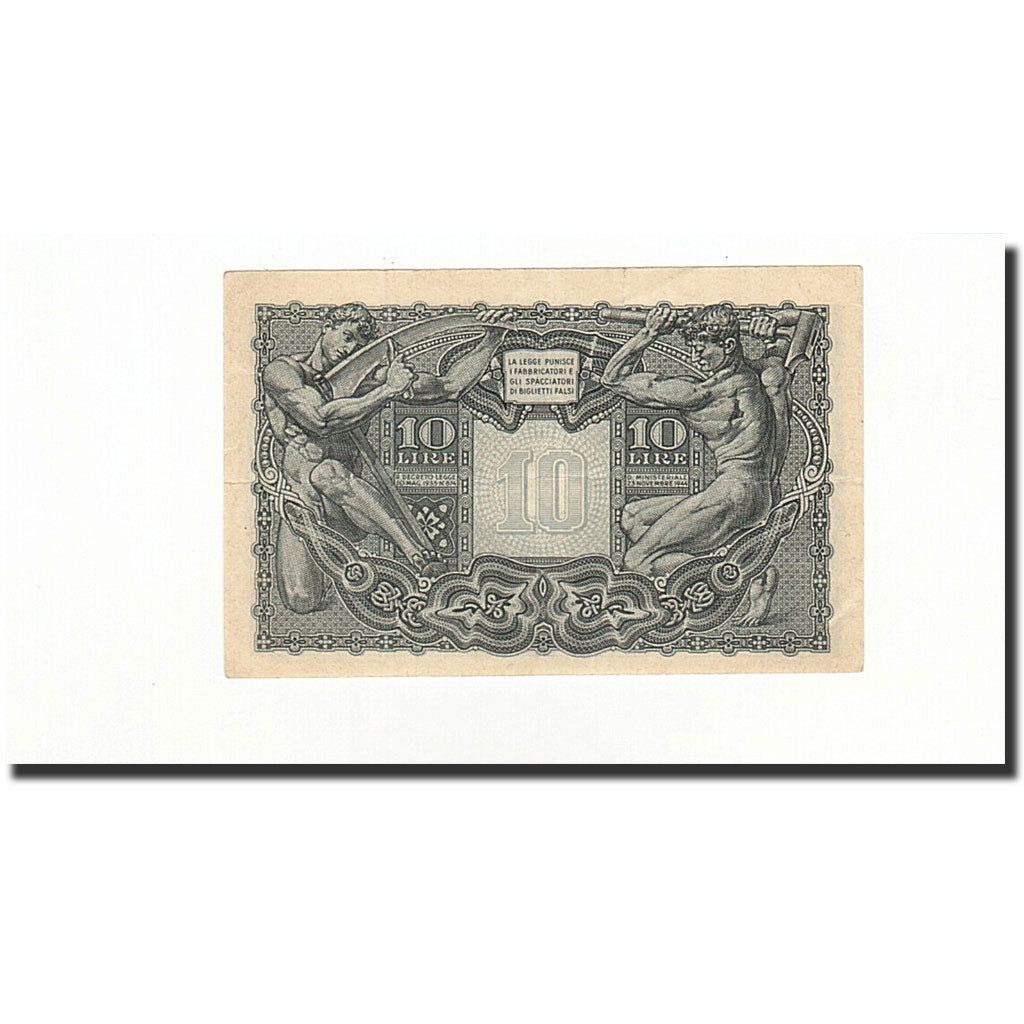 Banconote, Italia, 10 Lire, KM:32b, 1944-11-23, BB
