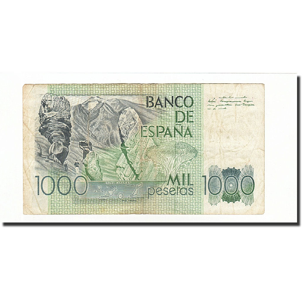 Banconote, Spagna, 1000 Pesetas, KM:158, 1979-10-23, MB