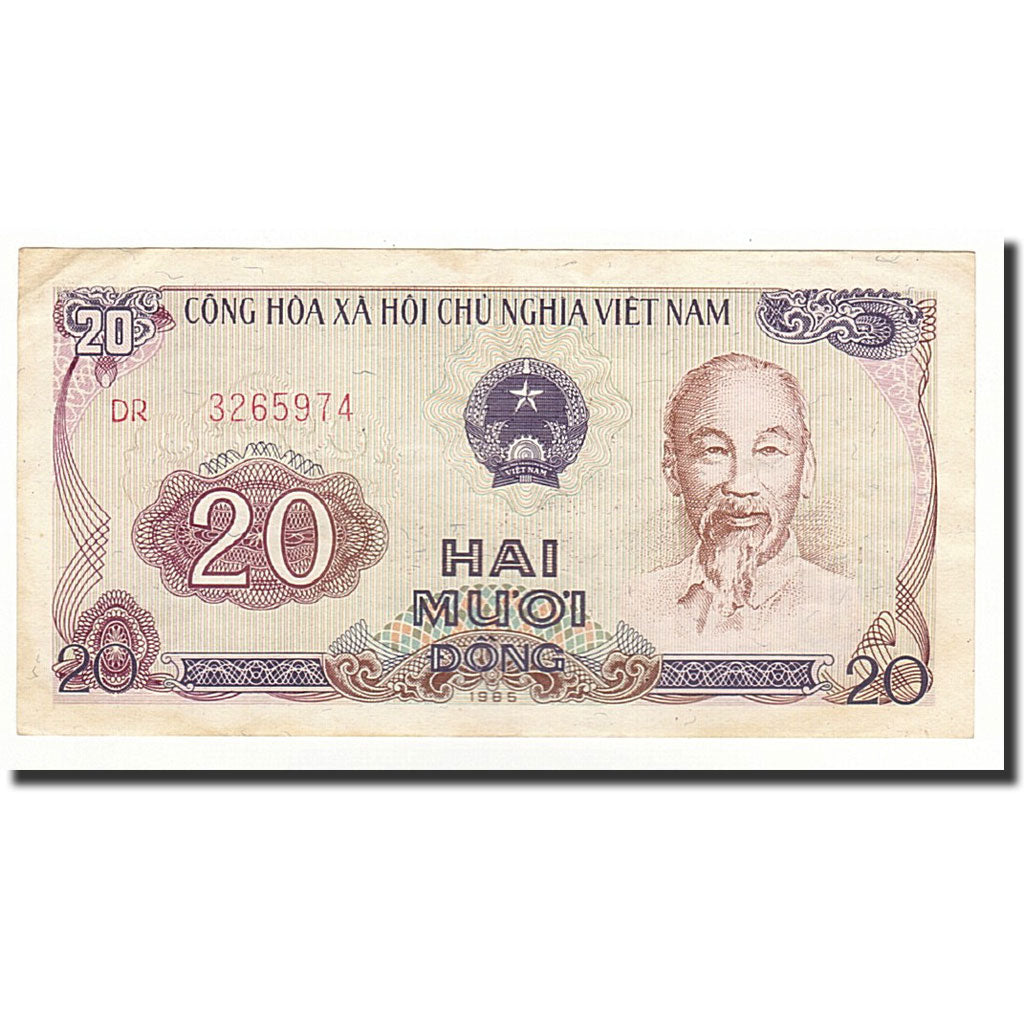 Vietnam, 20 Dong 1985, KM:94a, BB+