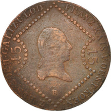 Austria, Franz II (I), 15 Kreuzer, 1807, Kremnitz, VF(20-25), Copper, KM:2138