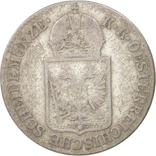 Austria, Franz Joseph I, 6 Kreuzer, 1849, Vienna, MB, Argento, KM:2200