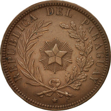 Paraguay, 4 Centesimos, 1870, AU(50-53), Copper, KM:4.1